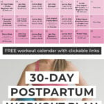 30 Day Postnatal Workout Plan