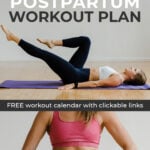 postpartum workout plan for women Pin for Pinterest