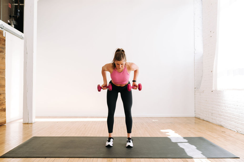 dumbbell back row