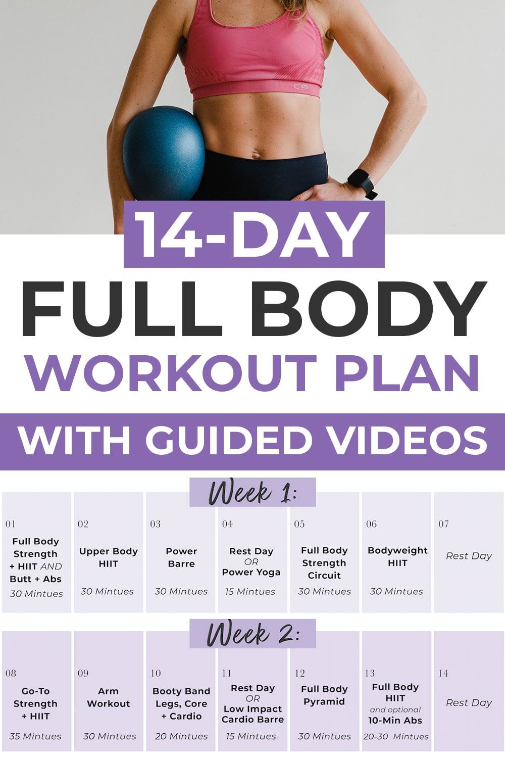 15 Minute 14 day workout challenge 