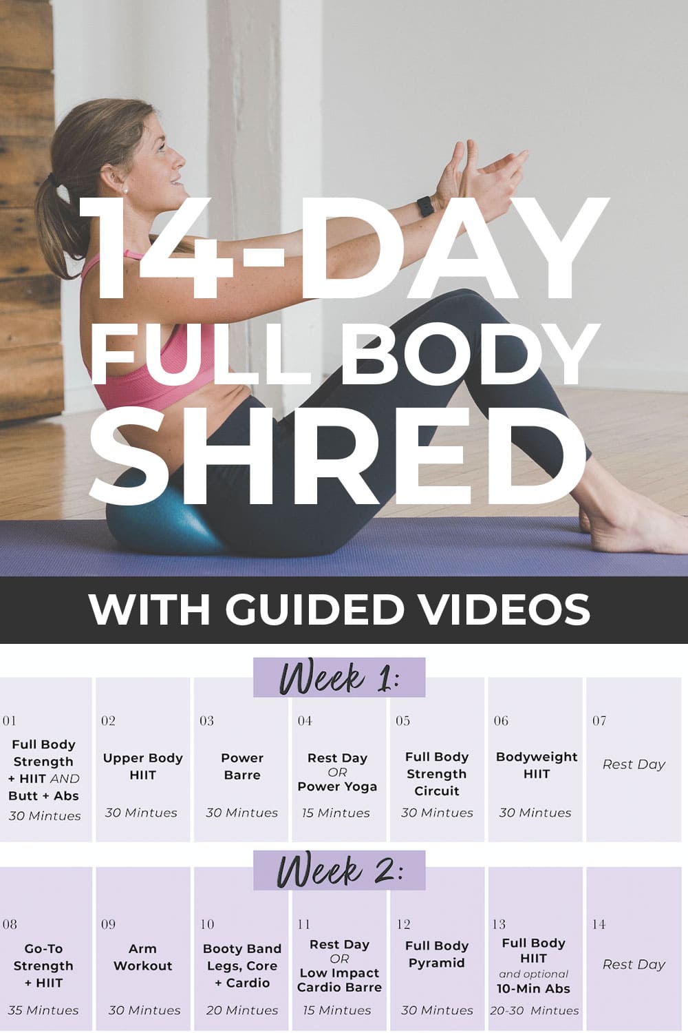 60 15 Minute 14 day workout program for Six Pack