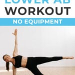 Pin for Pinterest - lower ab workout for women