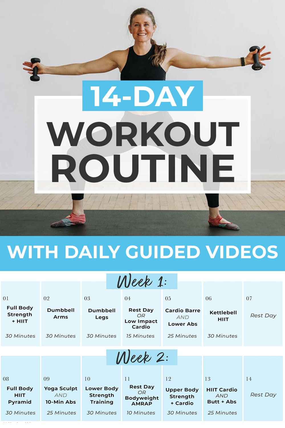 14 Day Challenge and 2 Week Workout Plan Nourish, Move, Love