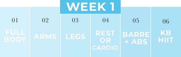 Workout Plan Week One