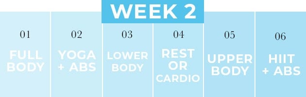 Workout Plan Week Two