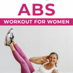 Pin for Pinterest of intense ab workout for women