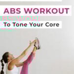 Pin for Pinterest of intense ab workout for women
