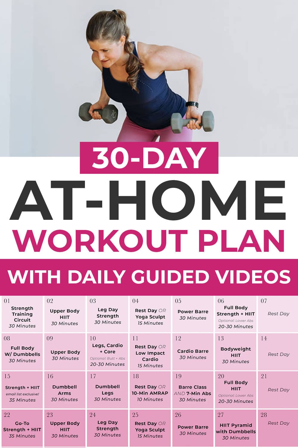 Home Workout Plan For Women - Nourish, Move, Love