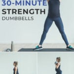 Pin for Pinterest 7 Best Strength Training Exercises for Women - woman performing a high pull