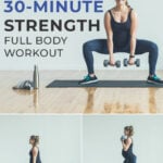 Pin for Pinterest 7 Best Strength Training Exercises for Women - woman performing a sumo squat