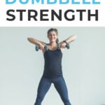 Pin for Pinterest 7 Best Strength Training Exercises for Women - woman performing a high pull