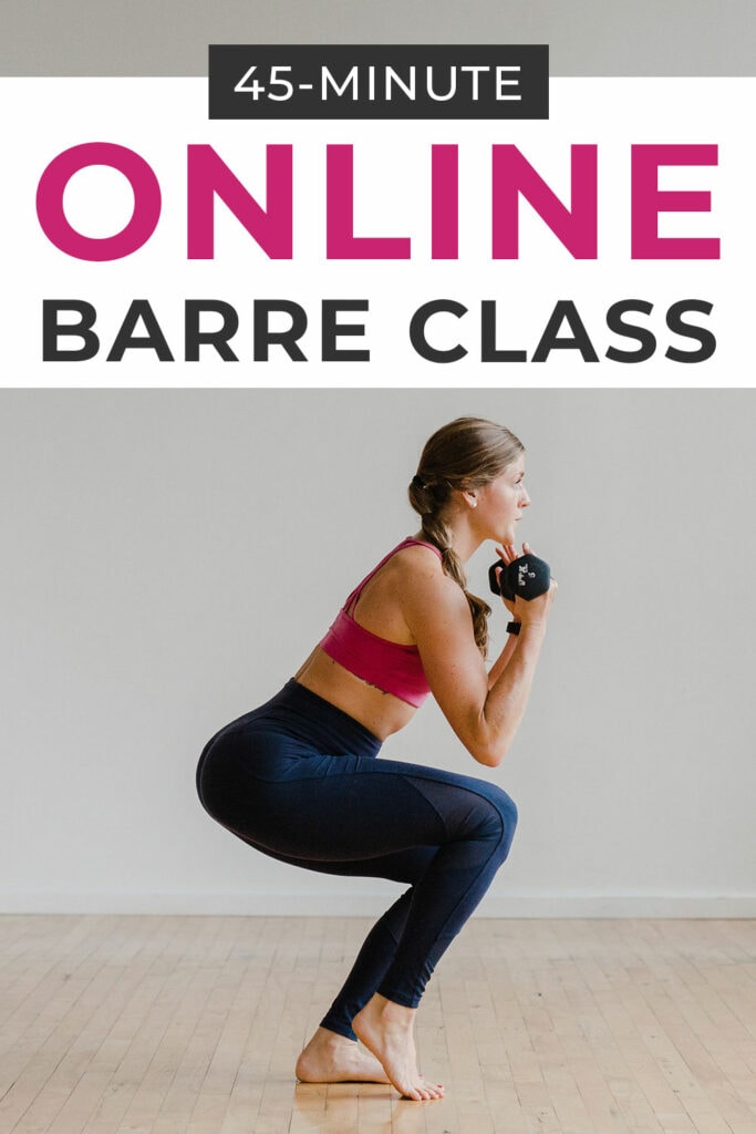 45 Minute Online Cardio Barre Class