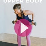 Pin for Pinterest - best upper body exercises for women