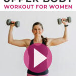 Pin for Pinterest - best upper body exercises for women