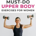 Pin for Pinterest - best upper body exercises for women