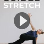 Pin for Pinterest of full body stretch routine