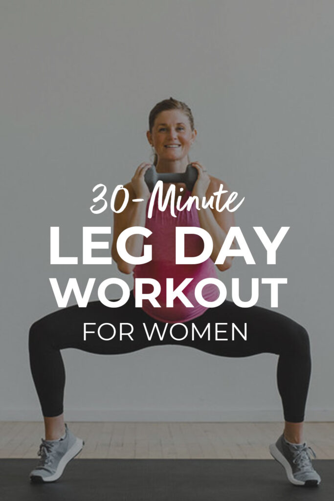 Leg Workout for women pin for pinterest