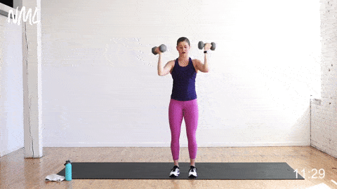 arnold press | dumbbell shoulder exercises - Nourish, Move, Love