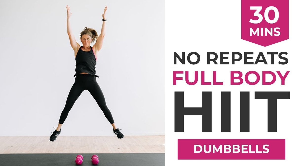 30 Minute Full Body Cardio HIIT Workout [NO REPEAT] 