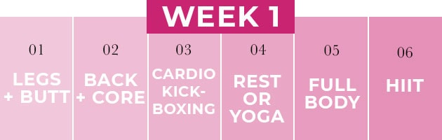 Weekly Workout Plan Week 1