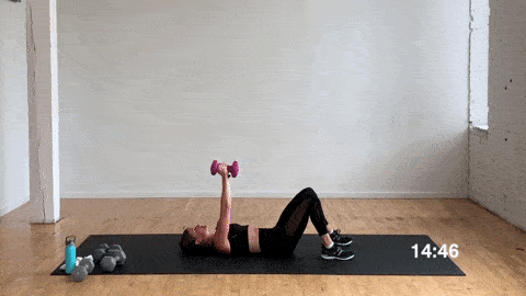 How to do a Lying Overhead Dumbbell Pull or Dumbbell Pullover