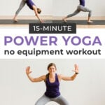 Power Yoga Workout pin for pinterest