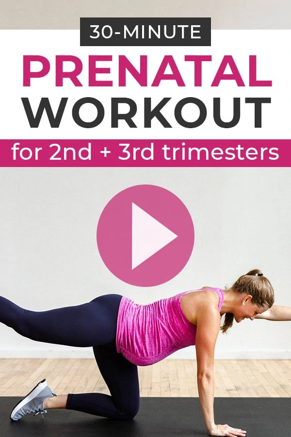 Prenatal workout for second and third trimester