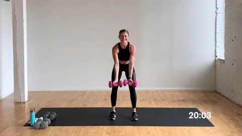 how to do a reverse grip back row with dumbbells