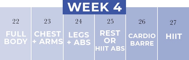 30 Day Workout Plan Week 4