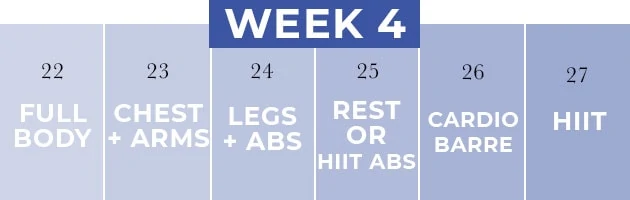 30 Day Workout Plan Week 4