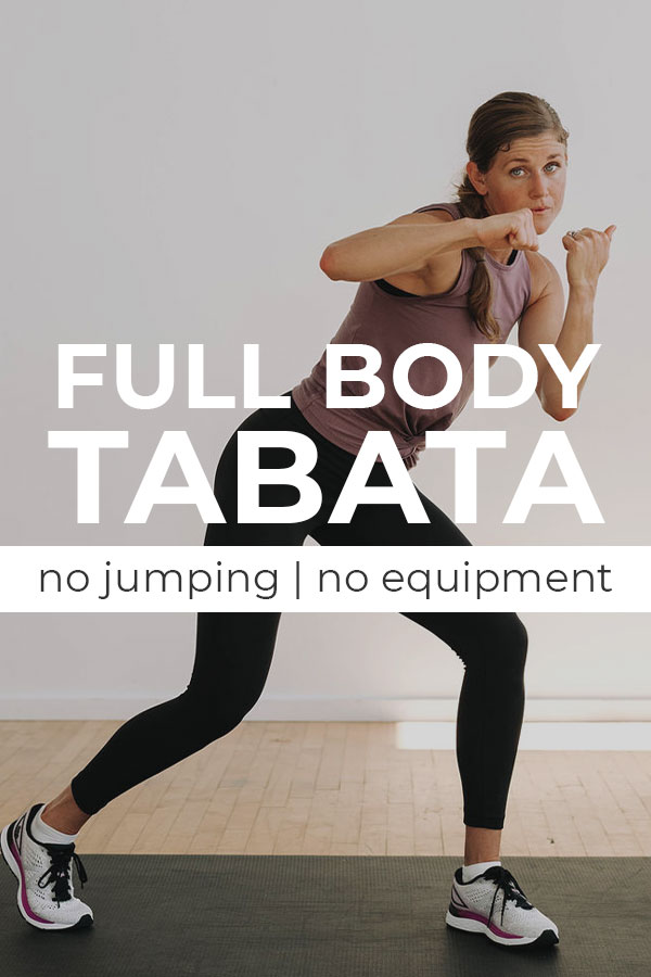 No Equipment Cardio Kickboxing Tabata Workout 