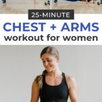 Chest Workout for Women Pin for Pinterest | pushup chest exercise