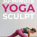 Pin for Pinterest of yoga sculpt workout