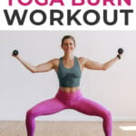 Pin for Pinterest of yoga sculpt workout