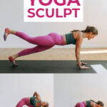 Pin for Pinterest of yoga sculpt workout