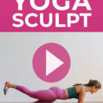 Pin for Pinterest of yoga sculpt workout