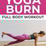 Pin for Pinterest of yoga sculpt workout