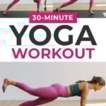 Pin for Pinterest of yoga sculpt workout