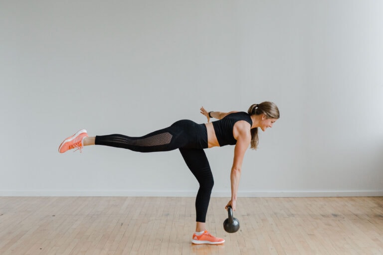 30Minute Kettlebell Leg Workout (Video) Nourish Move Love
