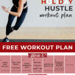 Pin for Pinterest of free workout challenge