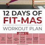 Pin for Pinterest of free workout challenge