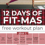 Pin for Pinterest of free workout challenge