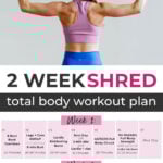 Pin for Pinterest of free workout challenge