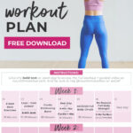 Pin for Pinterest of free workout challenge