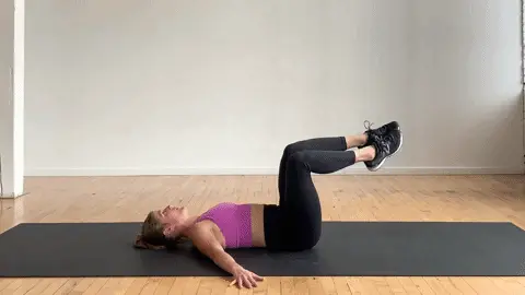 Bent Knee Side-to-Side Leg Lowers