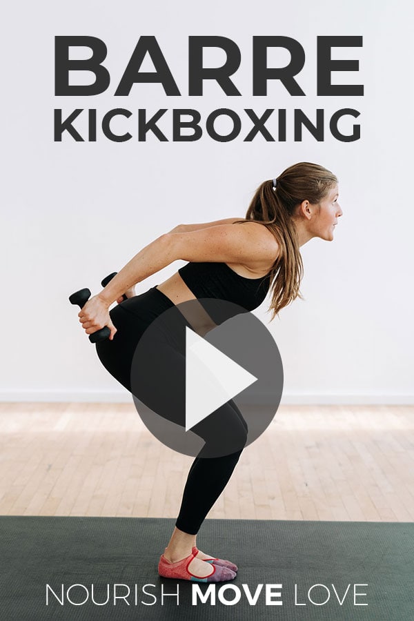 Cardio Kickboxing + Barre Workout (Burn 400 Cals