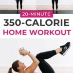 Pin for Pinterest of full body strength workout no repeats