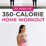 Pin for Pinterest of full body strength workout no repeats