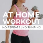 Full Body Strength Workout pin for pinterest