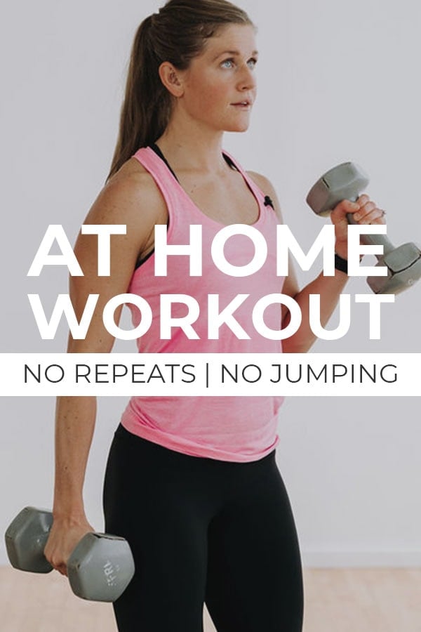Full Body Strength Workout No Repeats + No Jumping